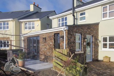 Stone-Clad Extension Ready for Christmas